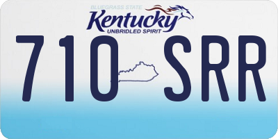 KY license plate 710SRR