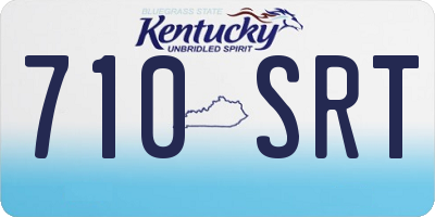 KY license plate 710SRT