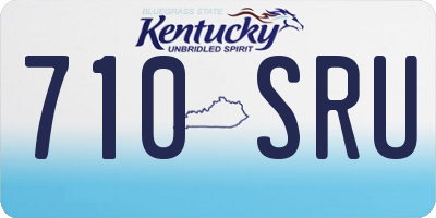 KY license plate 710SRU