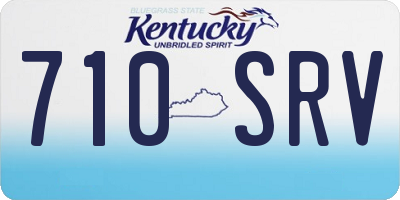 KY license plate 710SRV