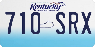 KY license plate 710SRX