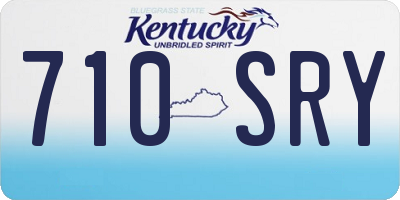 KY license plate 710SRY