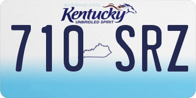 KY license plate 710SRZ