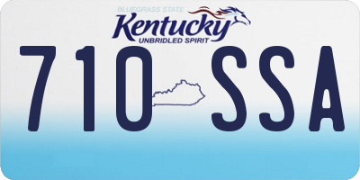 KY license plate 710SSA