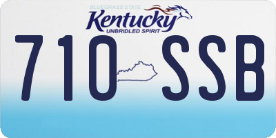 KY license plate 710SSB