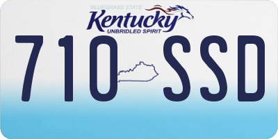 KY license plate 710SSD