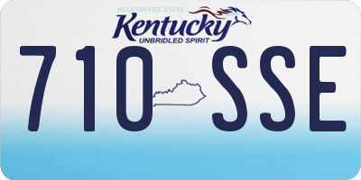 KY license plate 710SSE