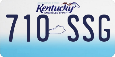 KY license plate 710SSG
