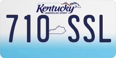 KY license plate 710SSL