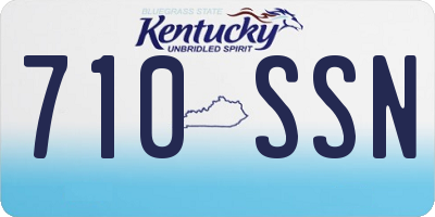 KY license plate 710SSN