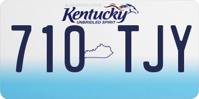 KY license plate 710TJY
