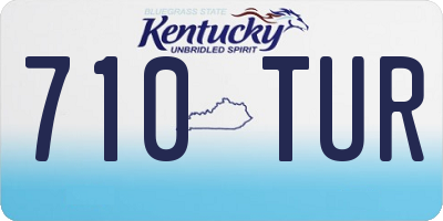 KY license plate 710TUR
