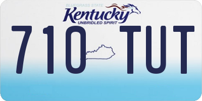 KY license plate 710TUT