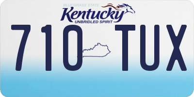 KY license plate 710TUX