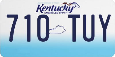 KY license plate 710TUY
