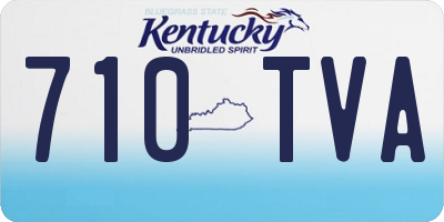KY license plate 710TVA