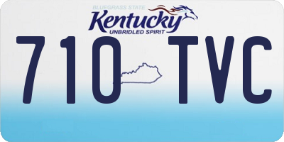 KY license plate 710TVC