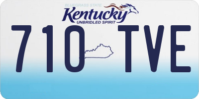 KY license plate 710TVE