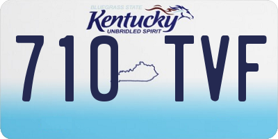 KY license plate 710TVF