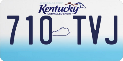 KY license plate 710TVJ