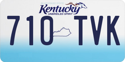 KY license plate 710TVK