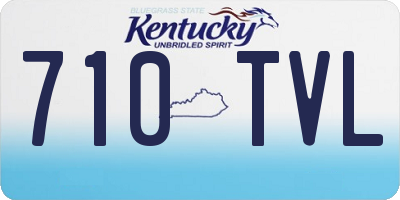 KY license plate 710TVL
