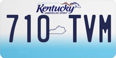 KY license plate 710TVM