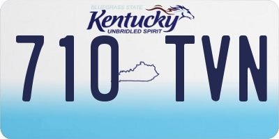 KY license plate 710TVN