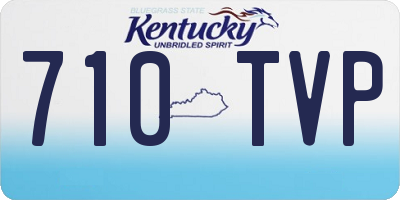 KY license plate 710TVP