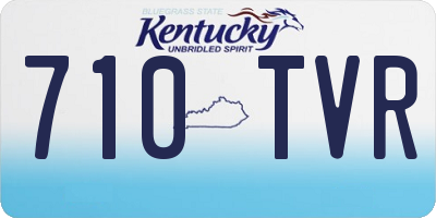 KY license plate 710TVR