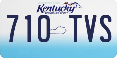 KY license plate 710TVS