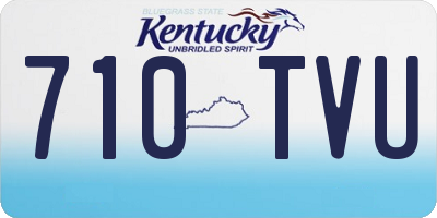 KY license plate 710TVU