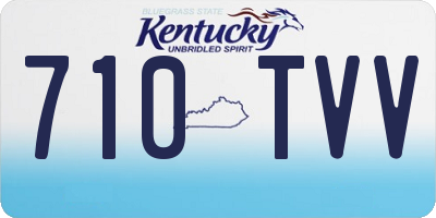 KY license plate 710TVV