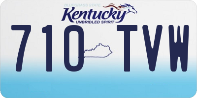 KY license plate 710TVW