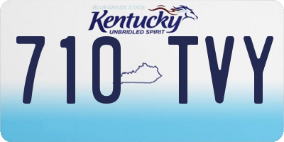 KY license plate 710TVY