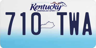 KY license plate 710TWA