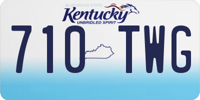 KY license plate 710TWG
