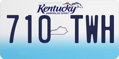 KY license plate 710TWH
