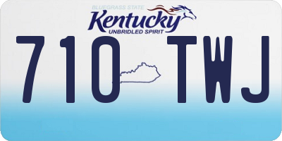 KY license plate 710TWJ