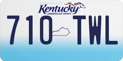 KY license plate 710TWL