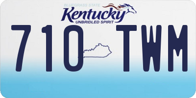 KY license plate 710TWM