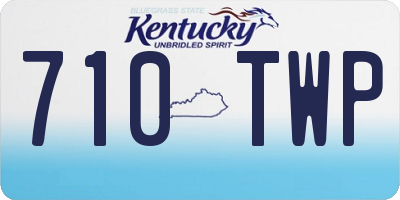 KY license plate 710TWP