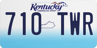 KY license plate 710TWR