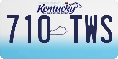 KY license plate 710TWS
