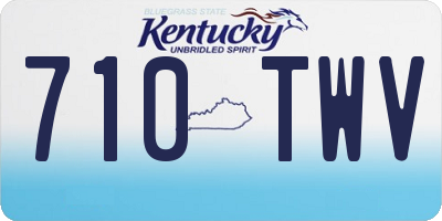 KY license plate 710TWV