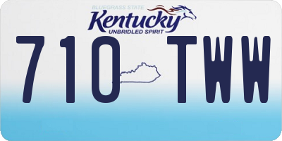 KY license plate 710TWW