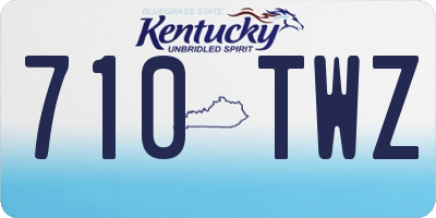 KY license plate 710TWZ