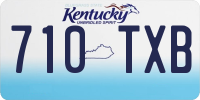 KY license plate 710TXB
