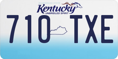 KY license plate 710TXE