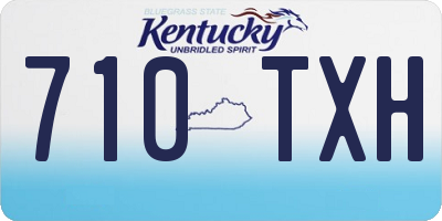 KY license plate 710TXH